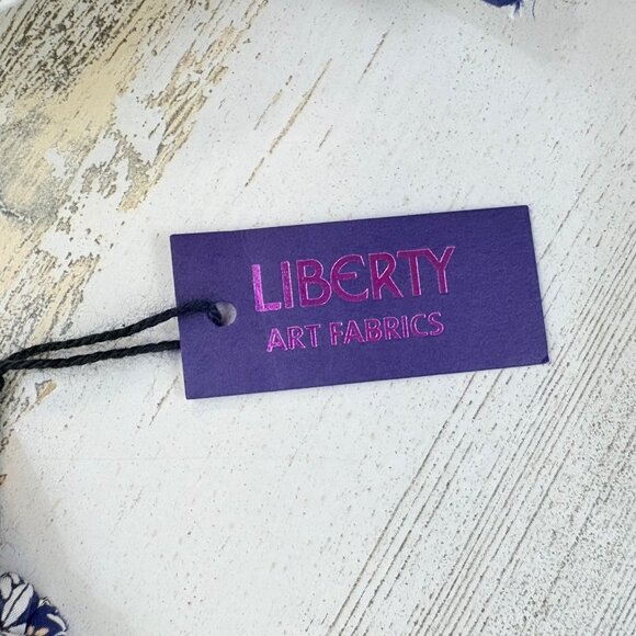 J Crew Liberty London Fabrics Junes Meadow Lawn Blue Lariat Belt NWT - Picture 5 of 9